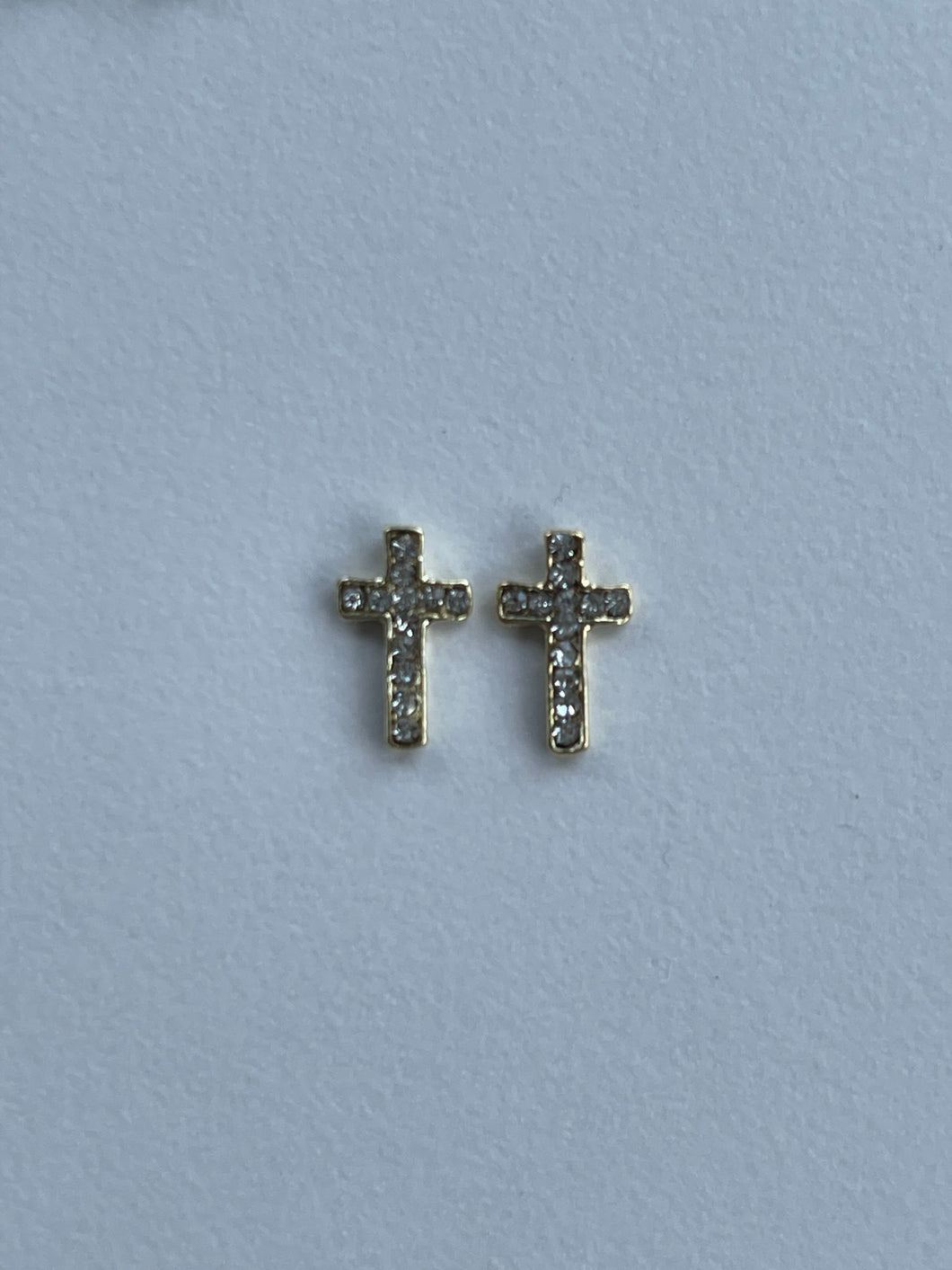 Gold Cross with Stones